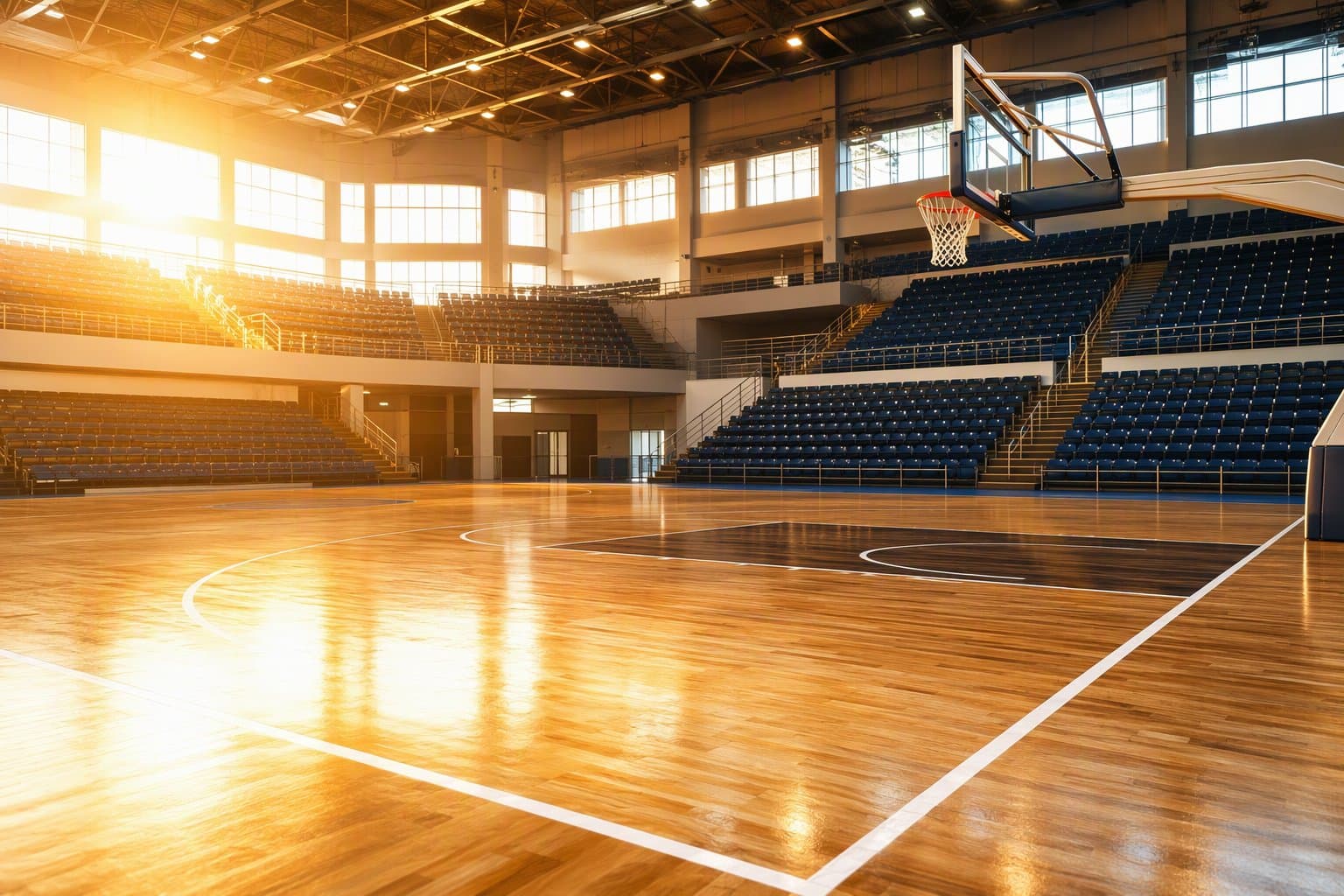 Empty basketball arena - illustration, Jake Team LLC
