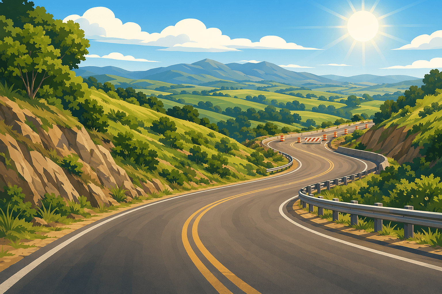 Road repair - illustration, Jake Team LLC
