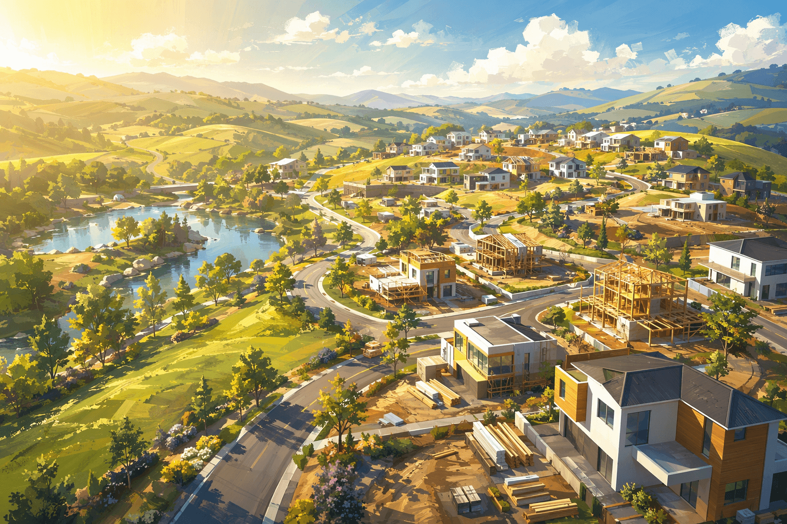 New community development - illustration, Jake Team LLC