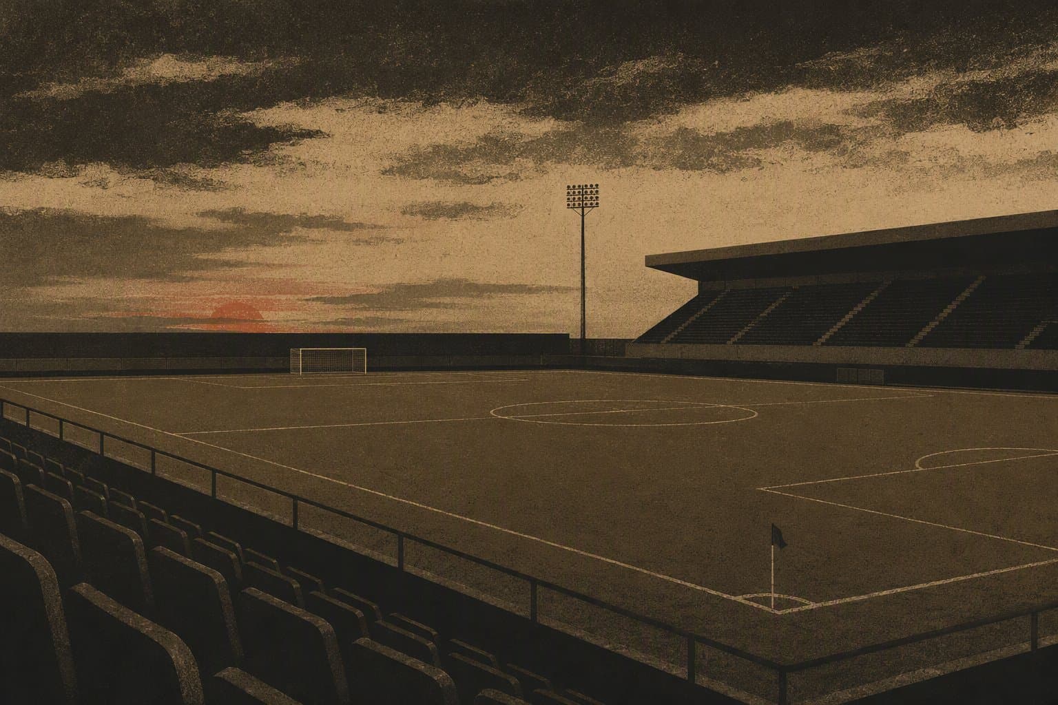 evening stadium - illustration, Jake Team LLC