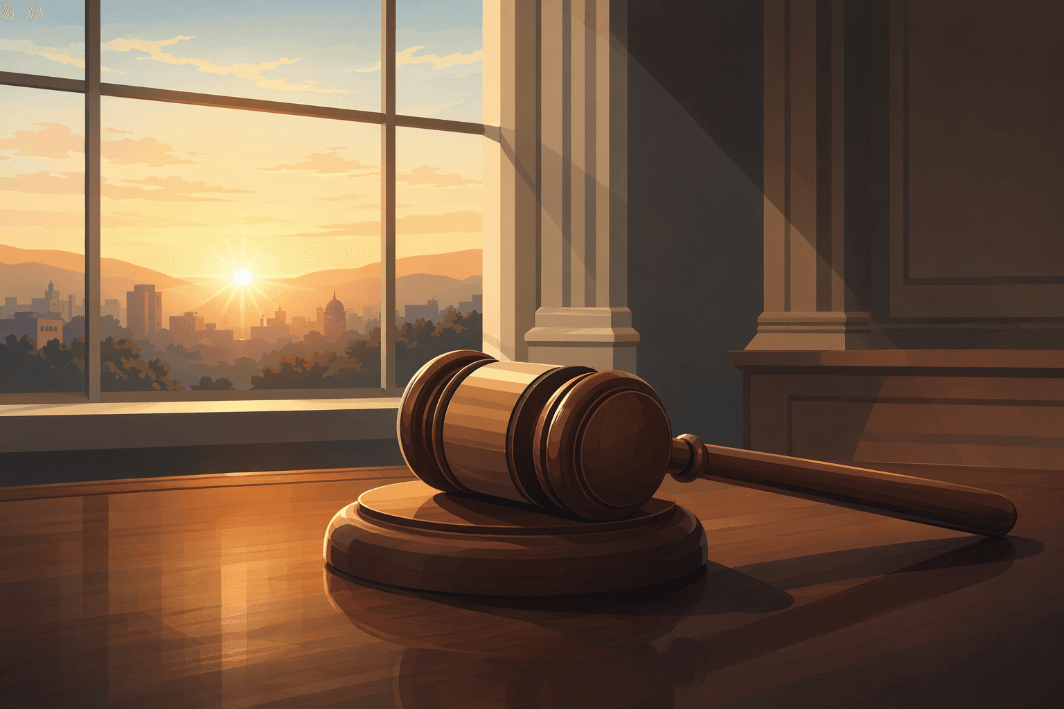 Justice Served - illustration, Jake Team LLC
