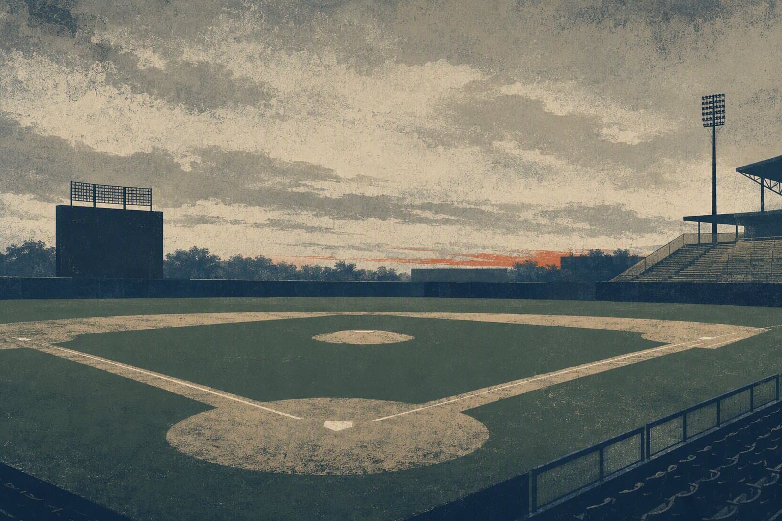 baseball field - illustration, Jake Team LLC