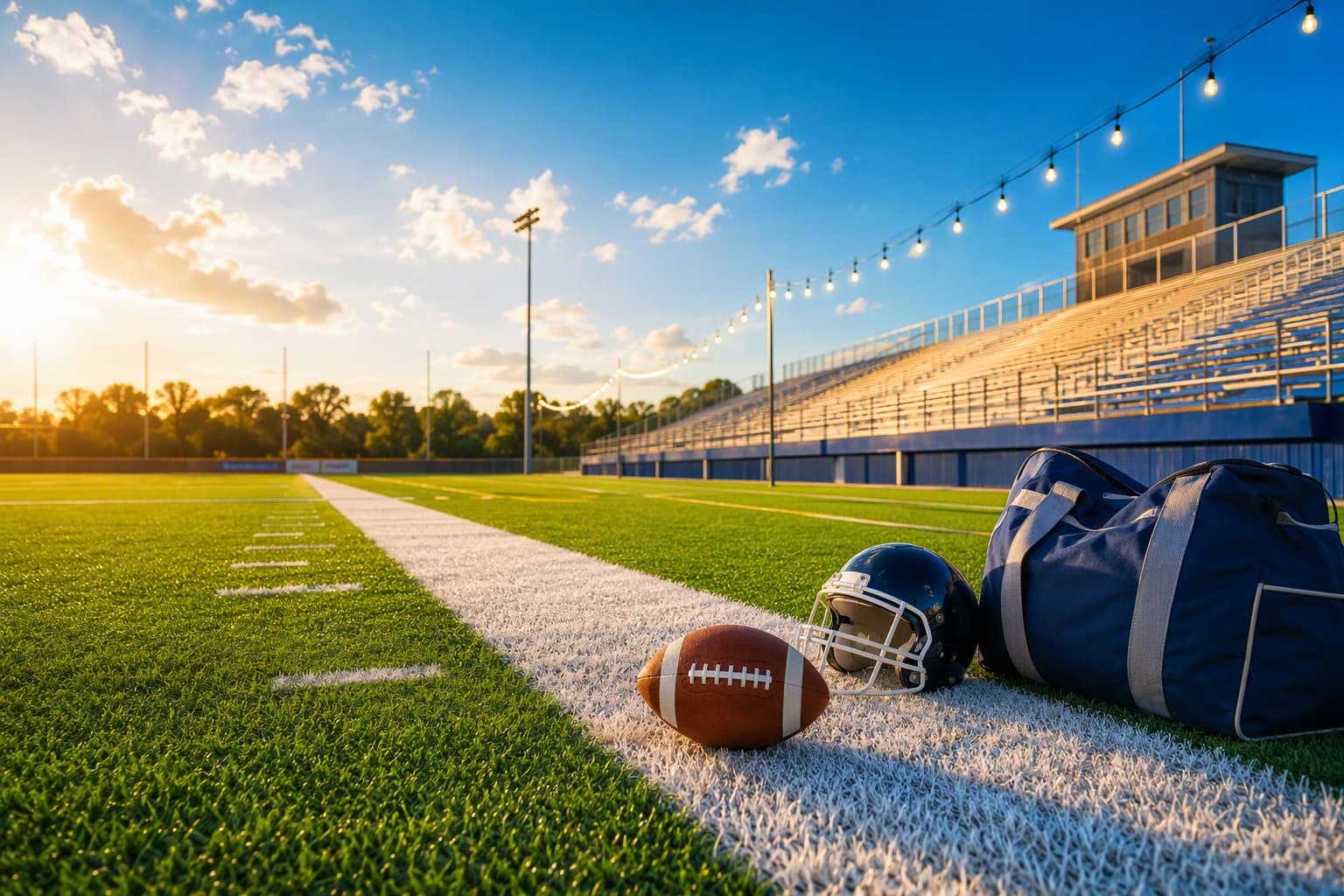 Friday night lights - illustration, Jake Team LLC