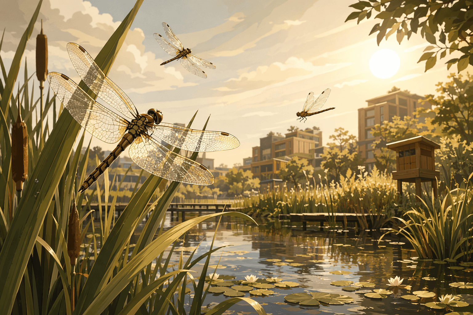 Dragonfly Ecosystem Balance - illustration, Jake Team LLC