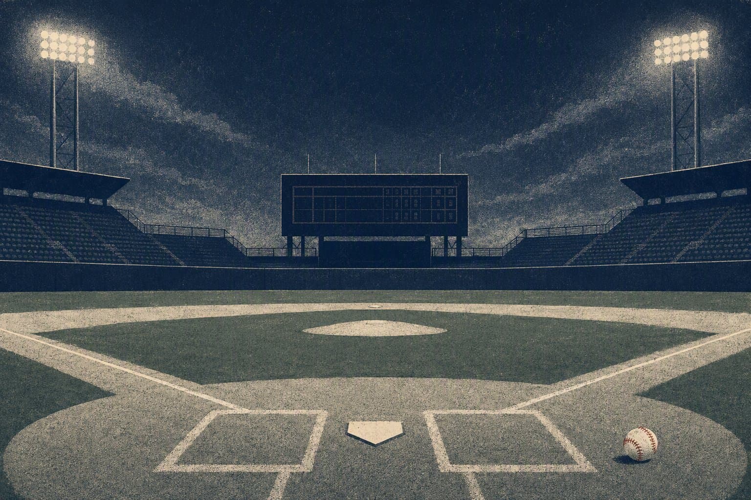 baseball defensive stalemate - illustration, Jake Team LLC