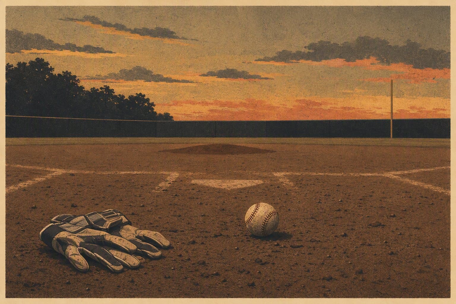 Baseball Defeat - illustration, Jake Team LLC