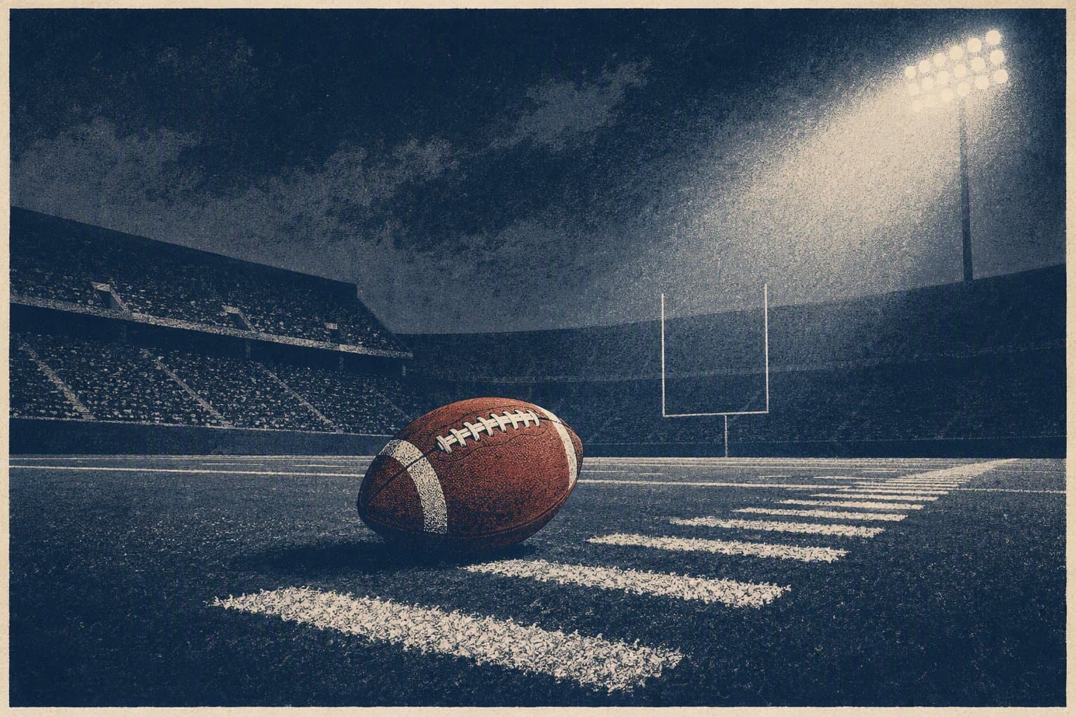 overtime football tension - illustration, Jake Team LLC