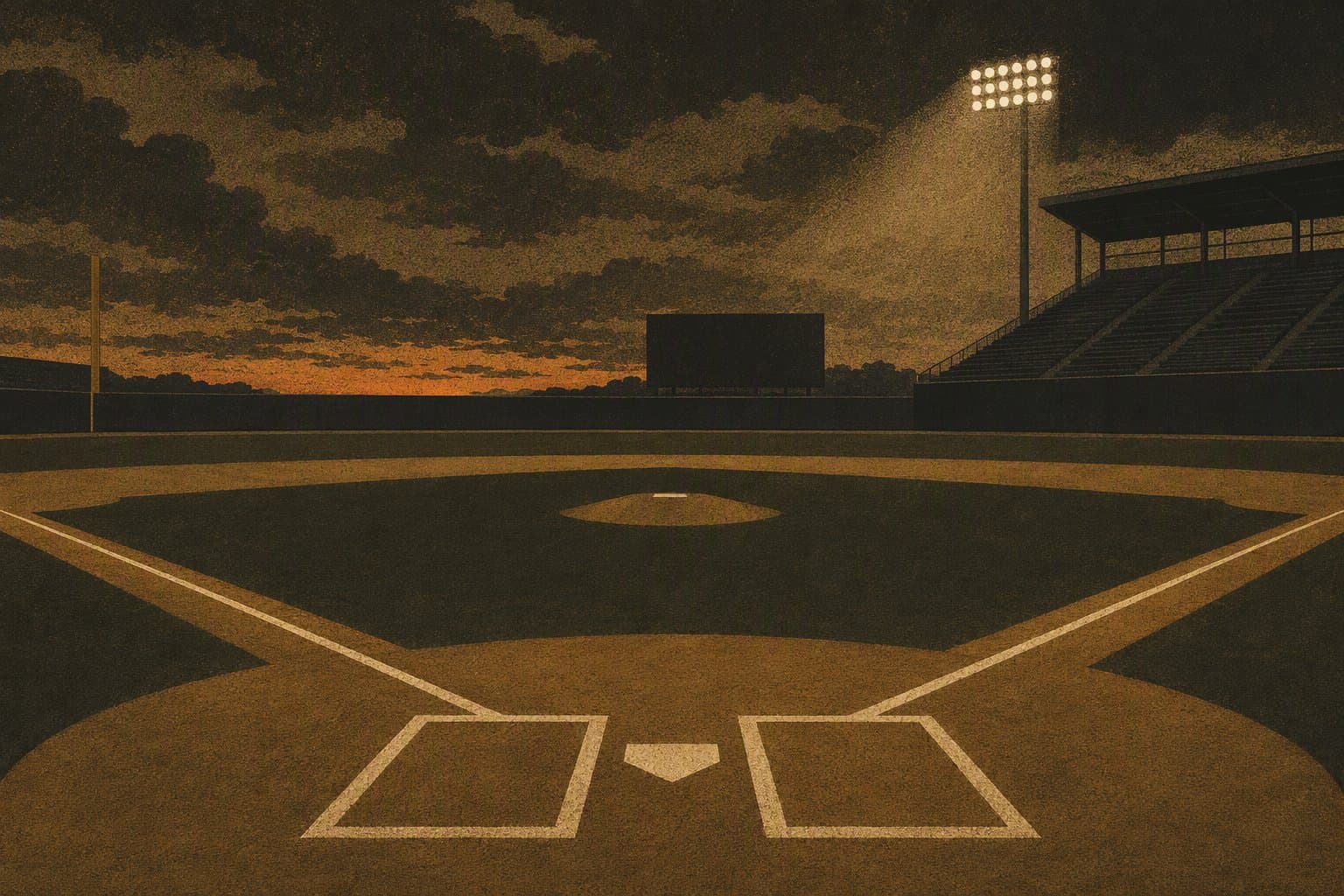 Late-game baseball moment - illustration, Jake Team LLC