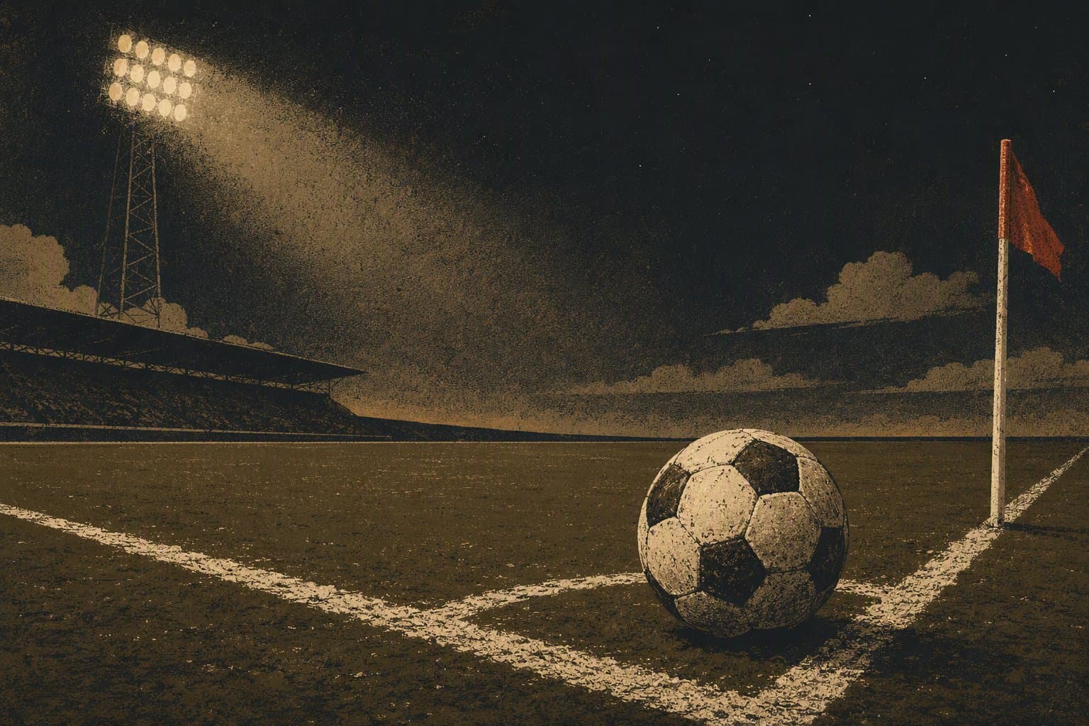 soccer stoppage time drama - illustration, Jake Team LLC