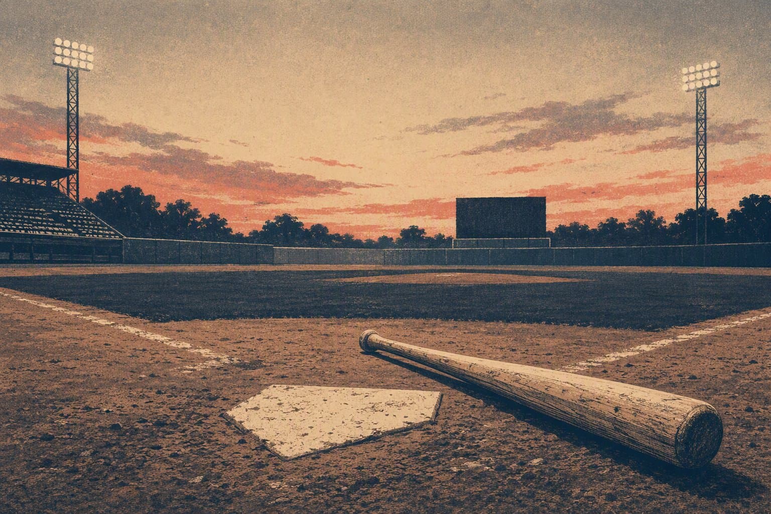 Baseball game summary - illustration, Jake Team LLC