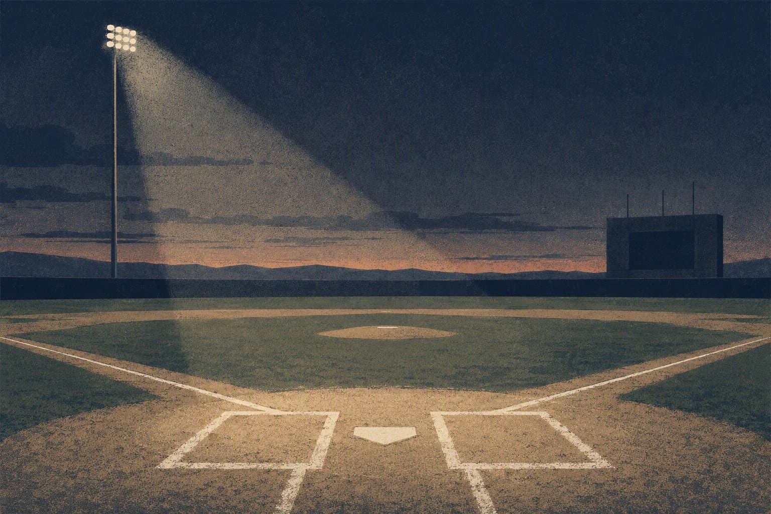 late inning baseball tension - illustration, Jake Team LLC