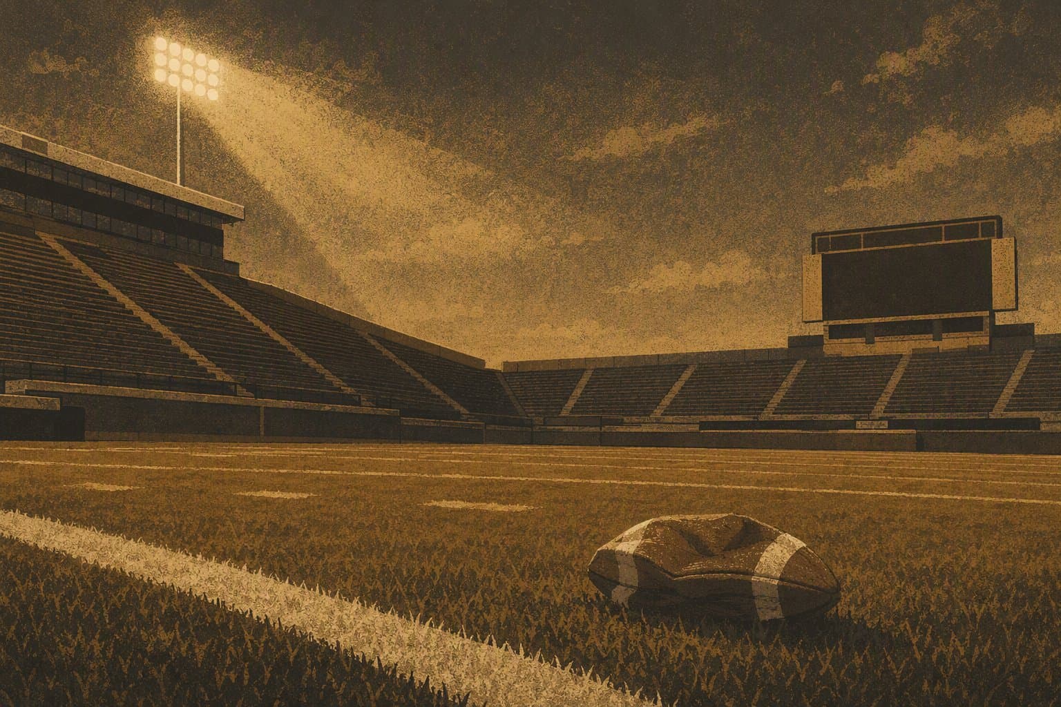 College Football Victory - illustration, Jake Team LLC