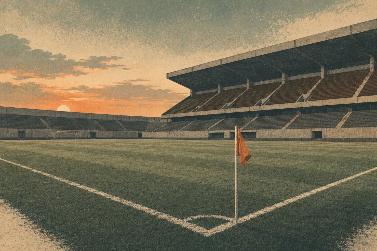empty football stadium - illustration, Jake Team LLC