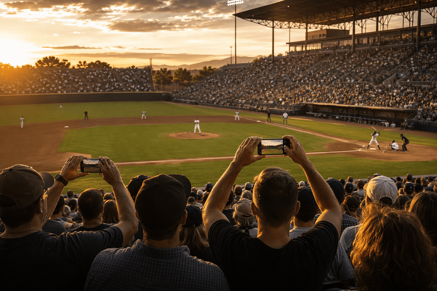 baseball stadium atmosphere - illustration, Jake Team LLC