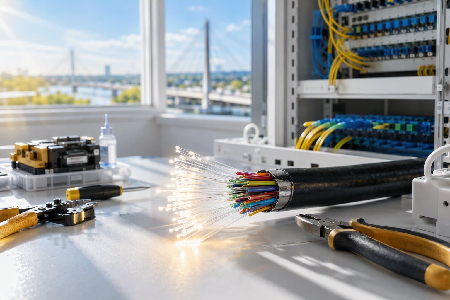 Fiber optic repair - illustration, Jake Team LLC