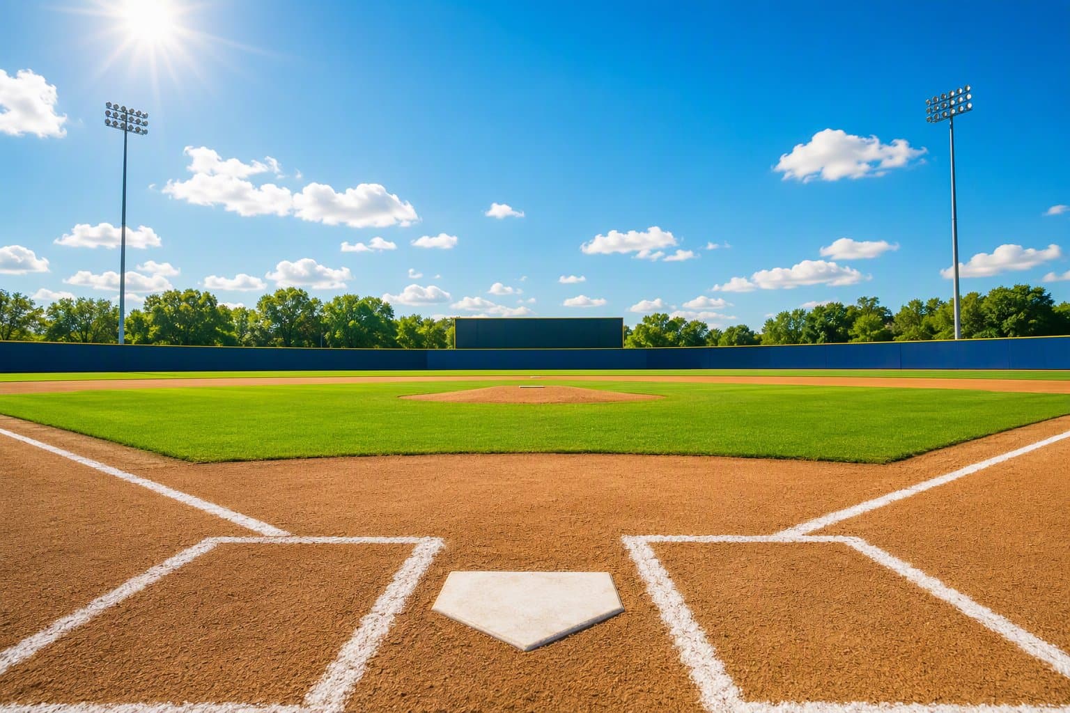 Empty baseball stadium - illustration, Jake Team LLC