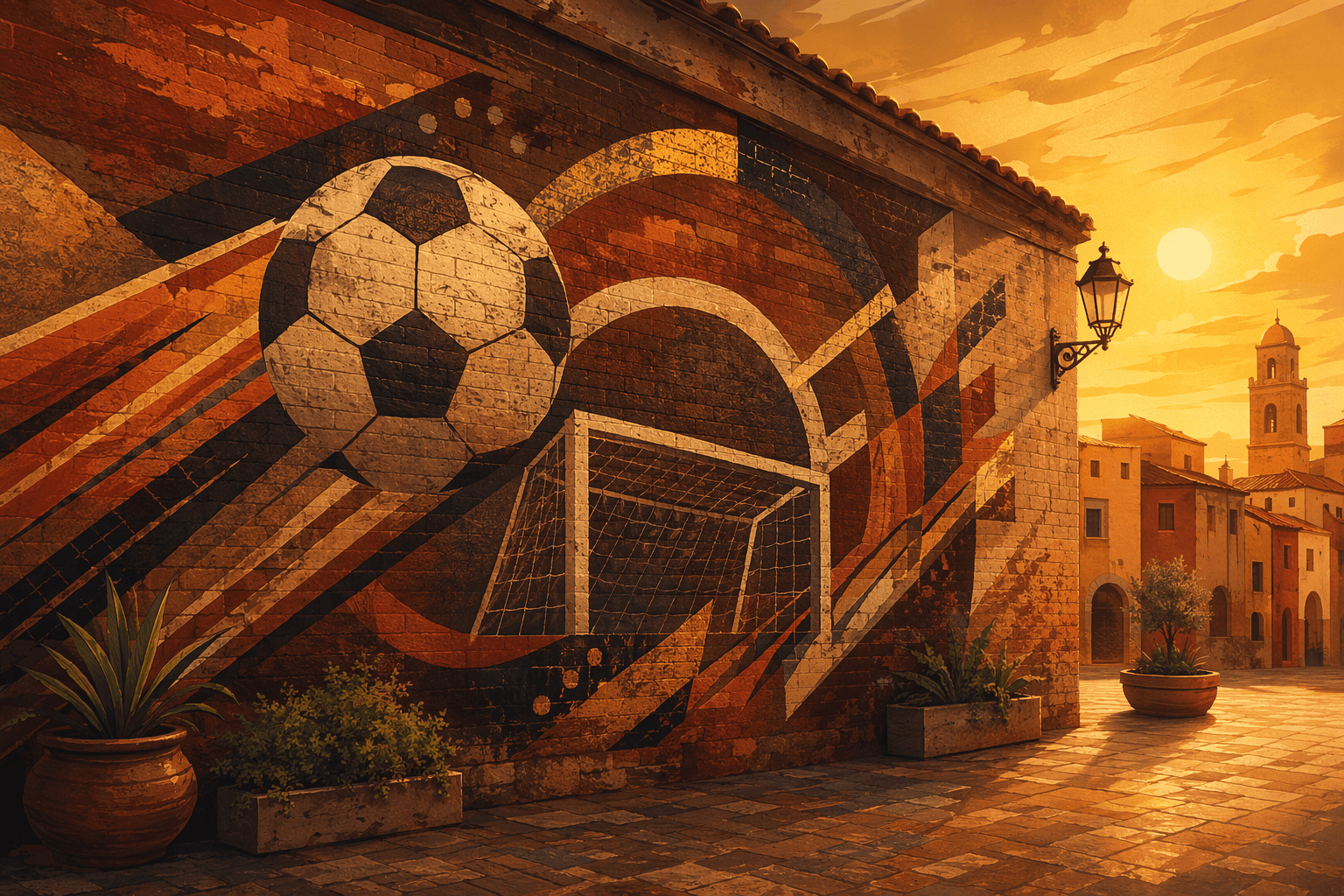 Soccer mural - illustration, Jake Team LLC