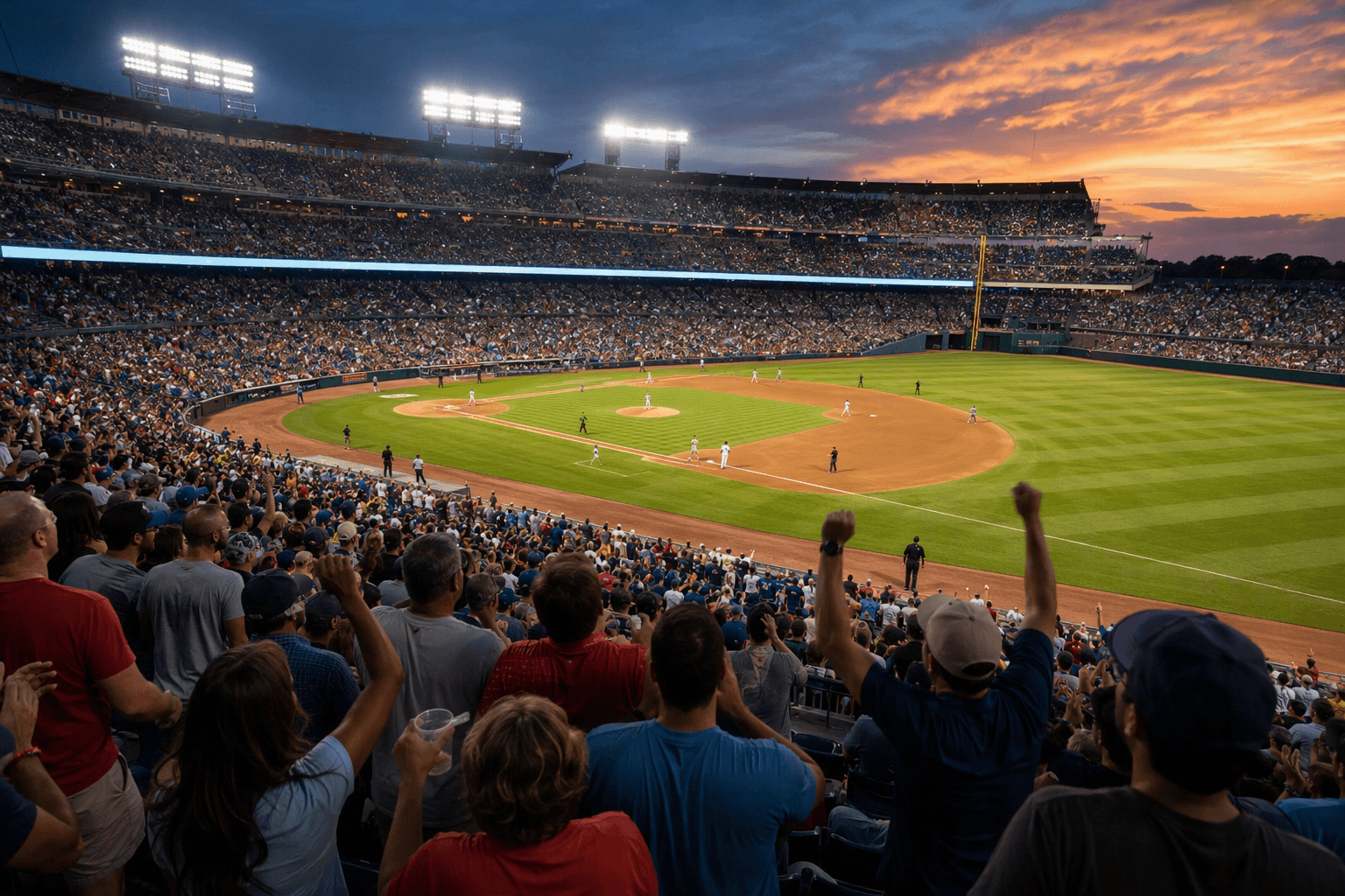 Baseball stadium atmosphere - illustration, Jake Team LLC