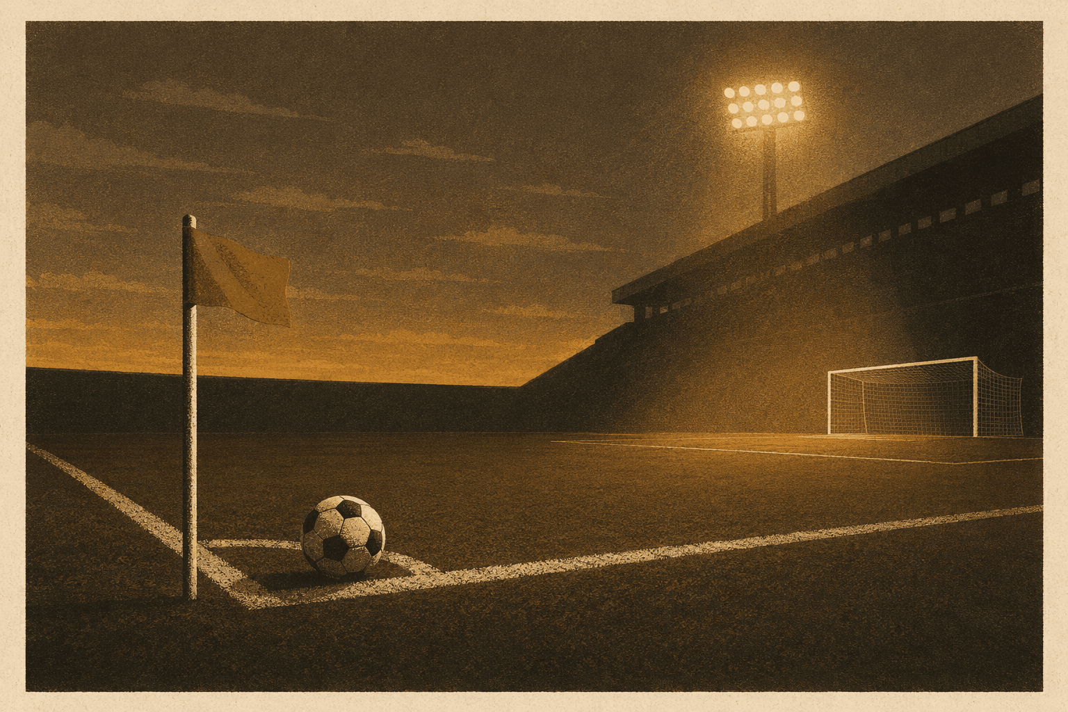 soccer match tension - illustration, Jake Team LLC