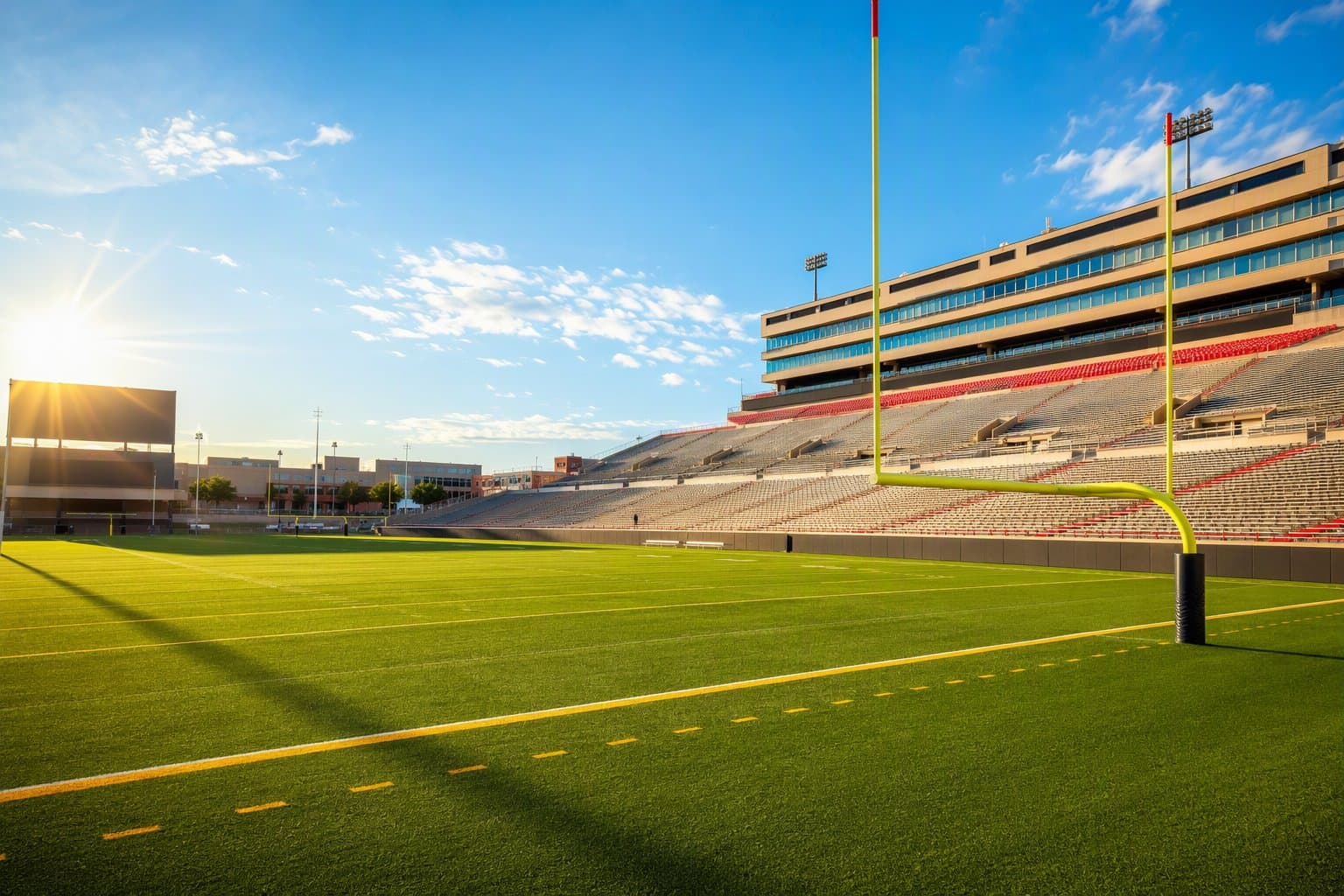 Empty football stadium - illustration, Jake Team LLC