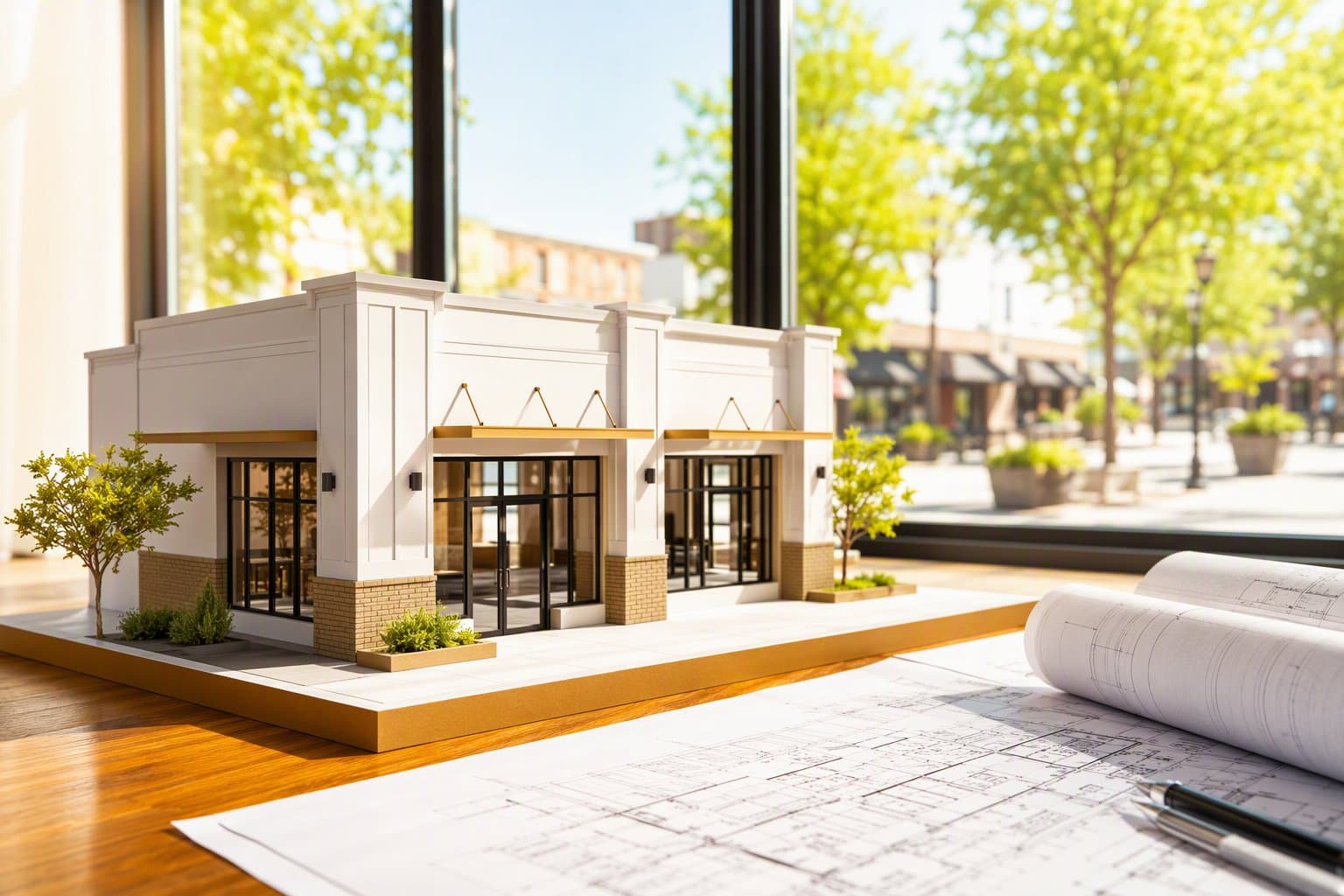 Aubrey downtown blueprint - illustration, Jake Team LLC