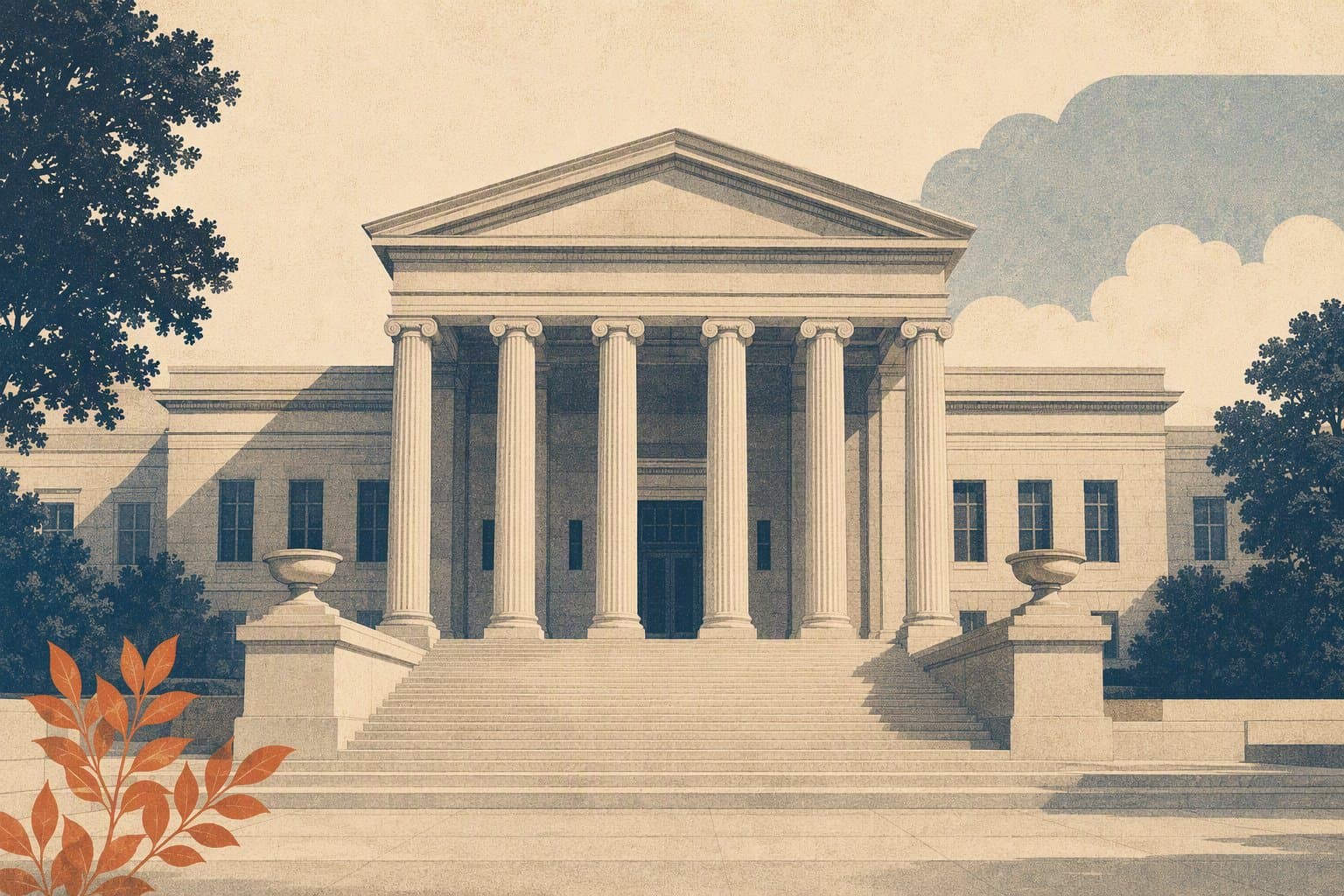 courthouse justice - illustration, Jake Team LLC