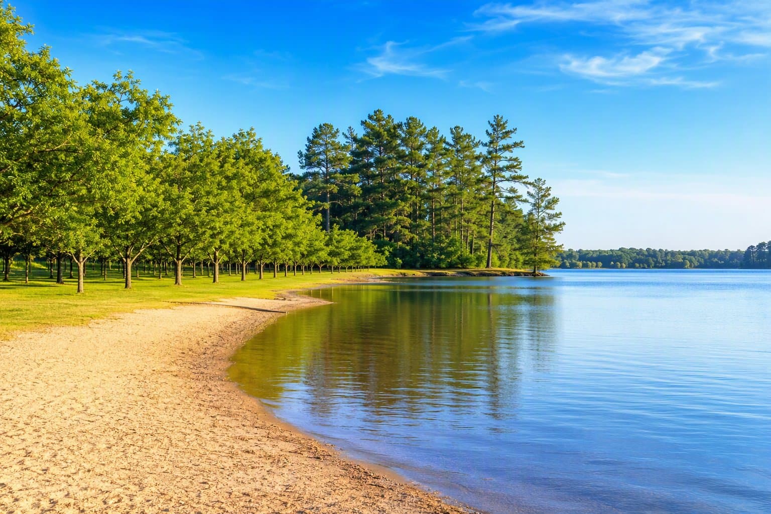 Lake Palestine parkland - illustration, Jake Team LLC