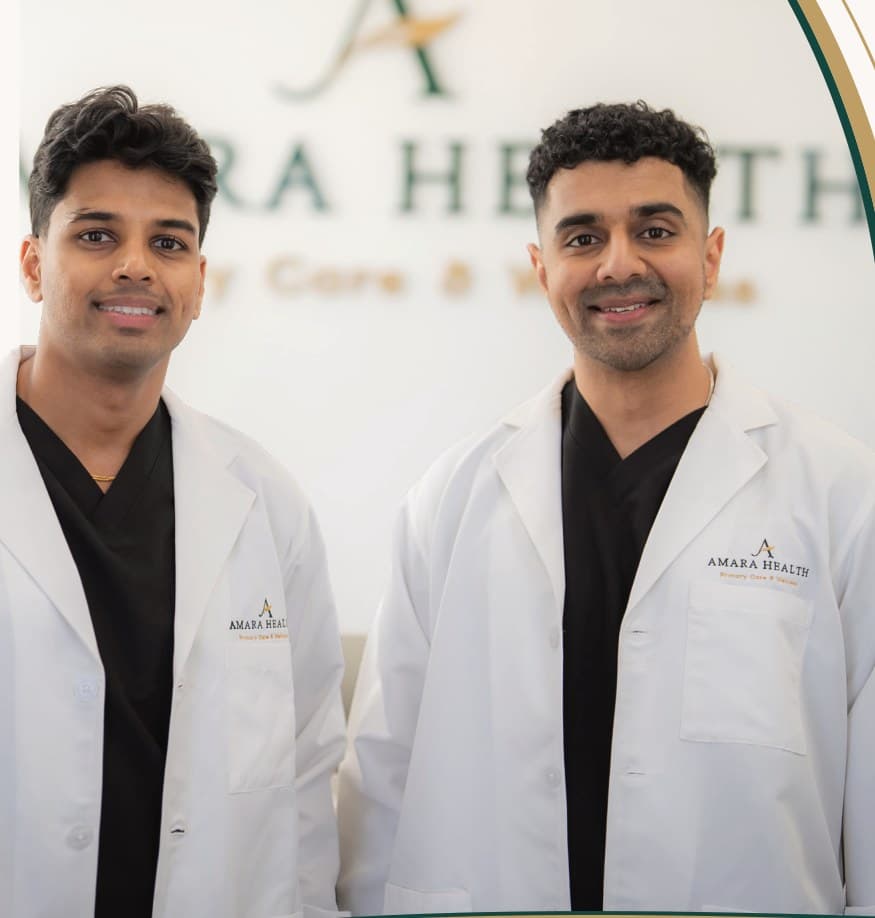 Dr. Krishna Ramesh and Dr. Rangish Yuvaraj of Amara Health. Photo courtesy of Amara Health
