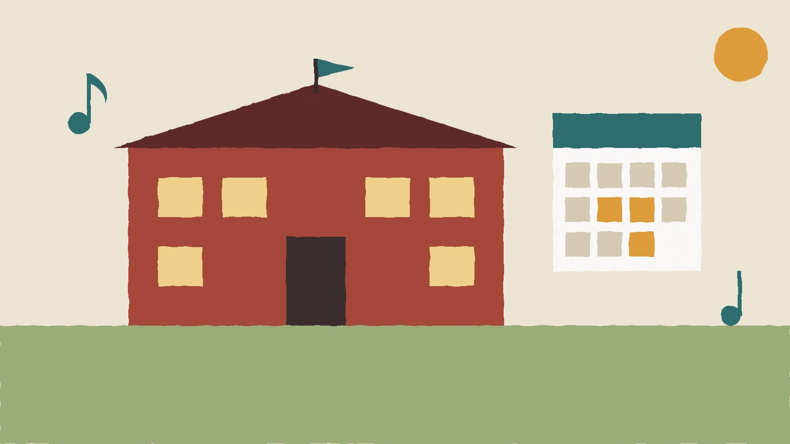 School and fall calendar - illustration, Jake Team LLC