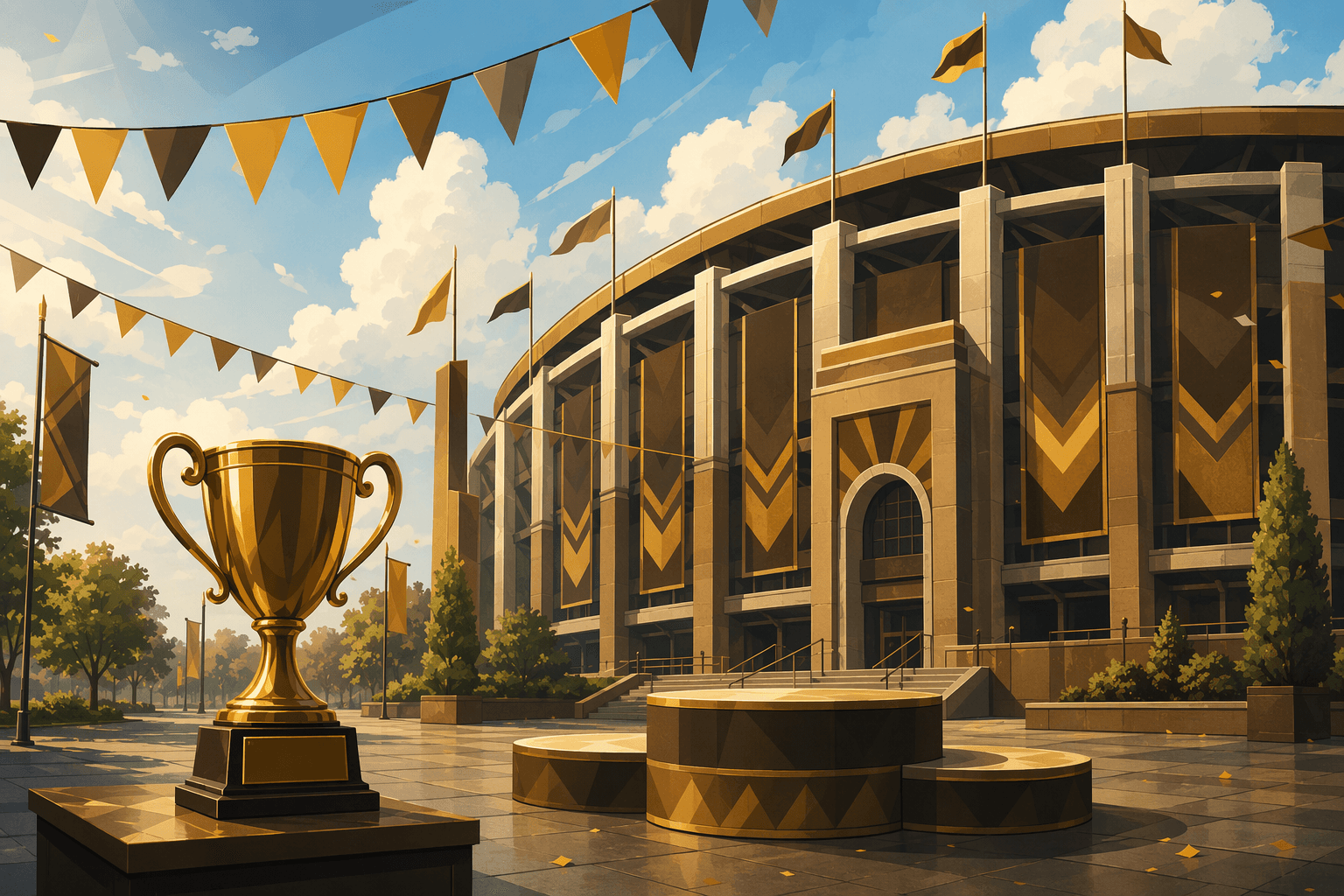 Baseball victory celebration - illustration, Jake Team LLC