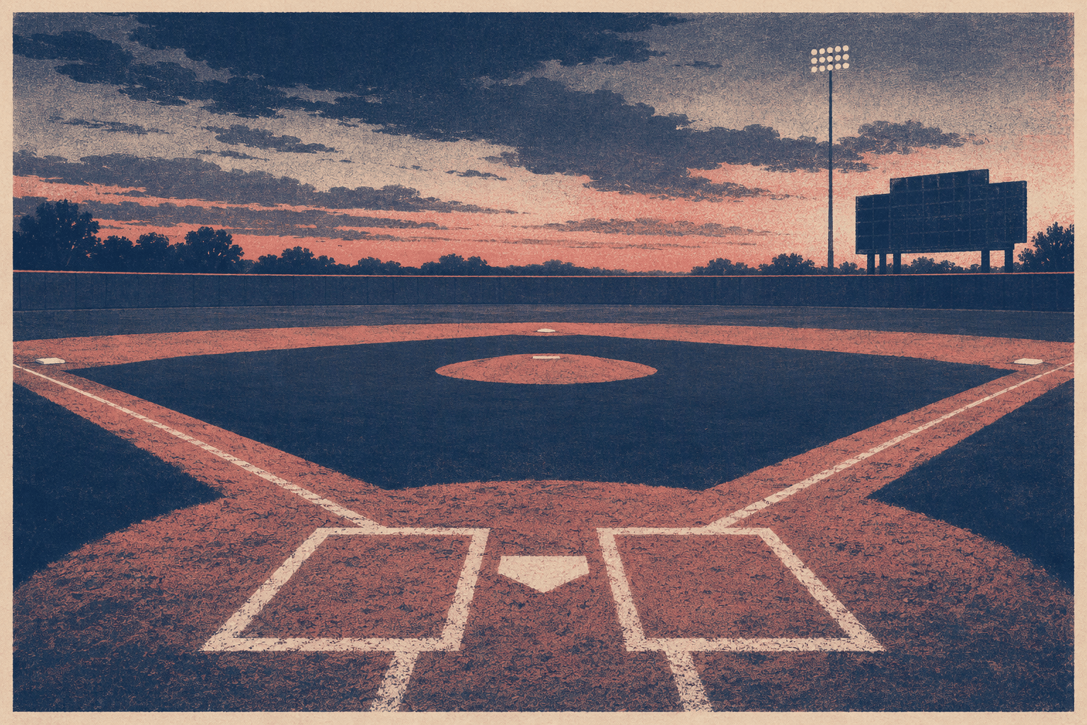 baseball rivalry tension - illustration, Jake Team LLC
