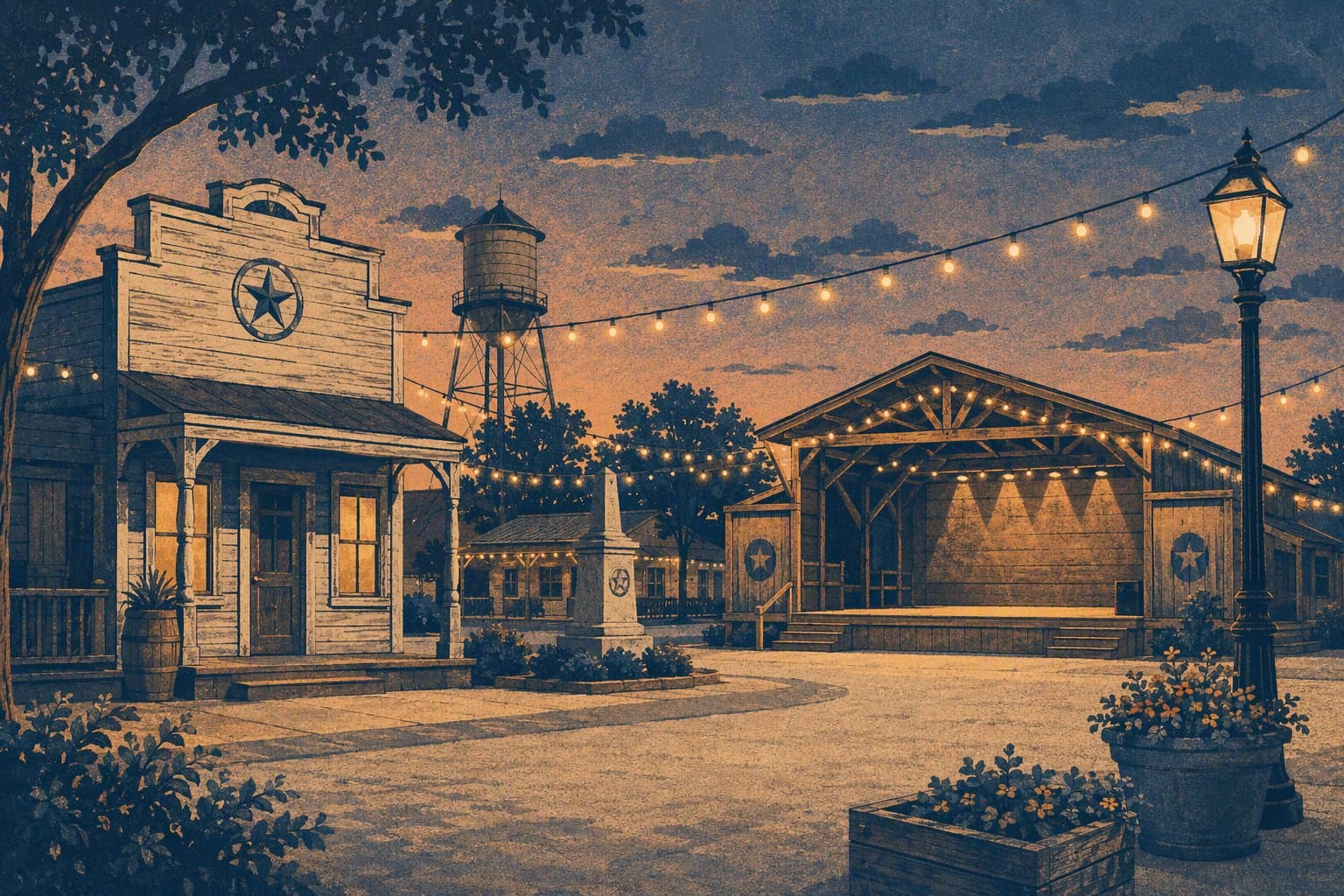 Pilot Point Festival - illustration, Jake Team LLC